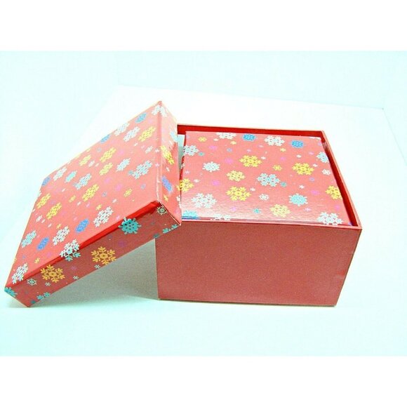 Lot 3 Holiday Nested Gift Boxes Nesting Sets Various Colors Designs and Sizes - Picture 4 of 10